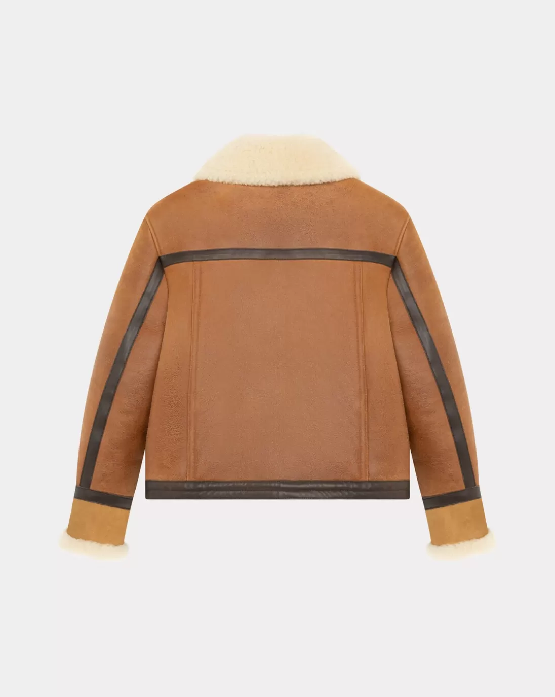 Chevignon Blouson En Cuir Camerashearling W Cacao Blouson En Cuir De Mouton Femme