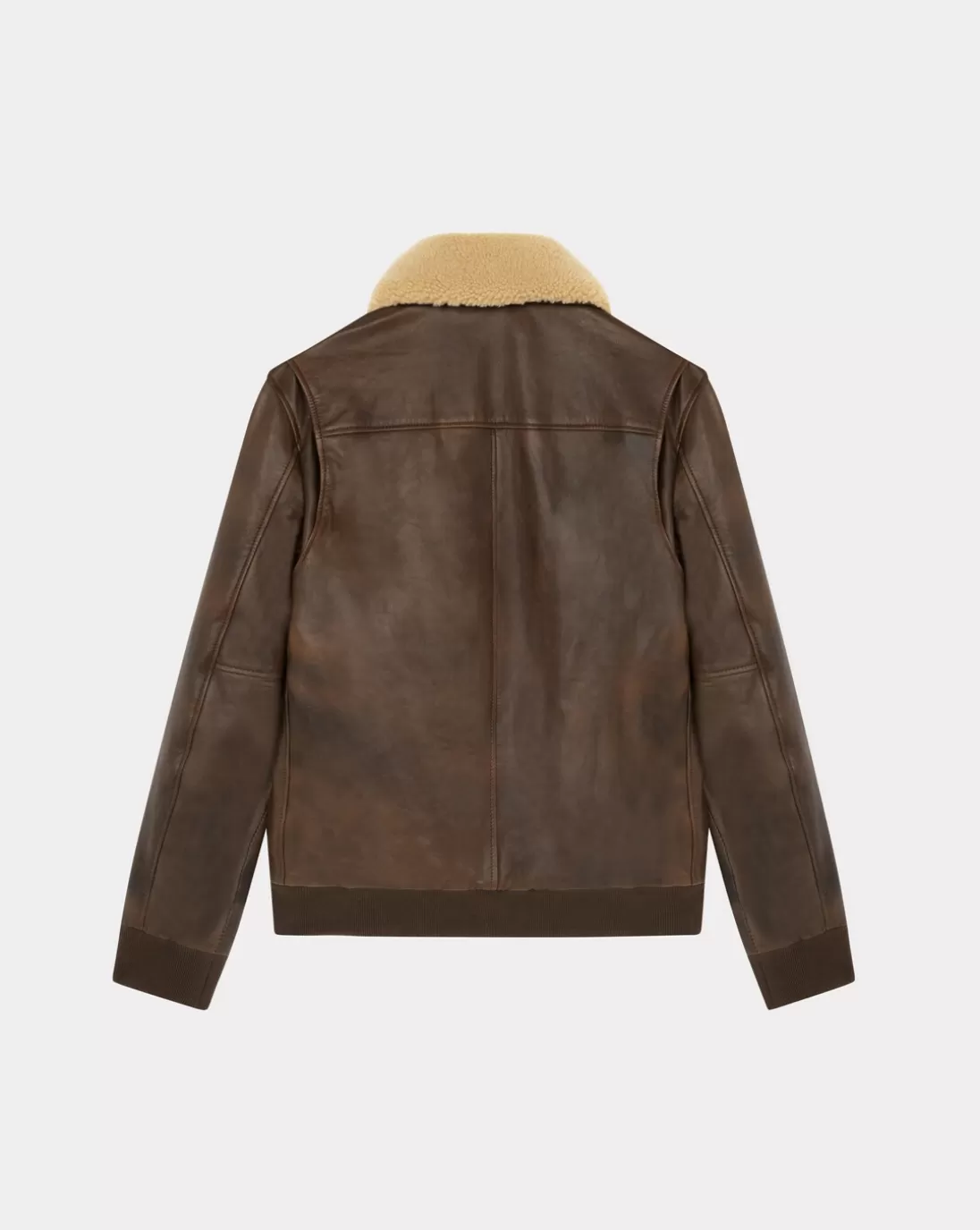 Chevignon Blouson En Cuir Gyver Vintage Cacao Blouson En Cuir Inspiration Aviateur