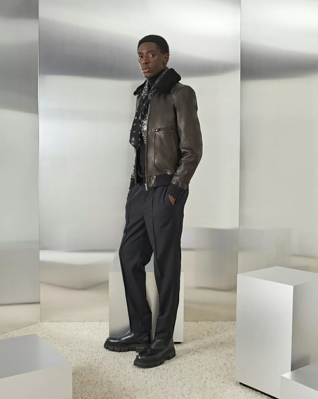 Chevignon Blouson En Cuir Gyver Vintage Noir Blouson En Cuir Inspiration Aviateur