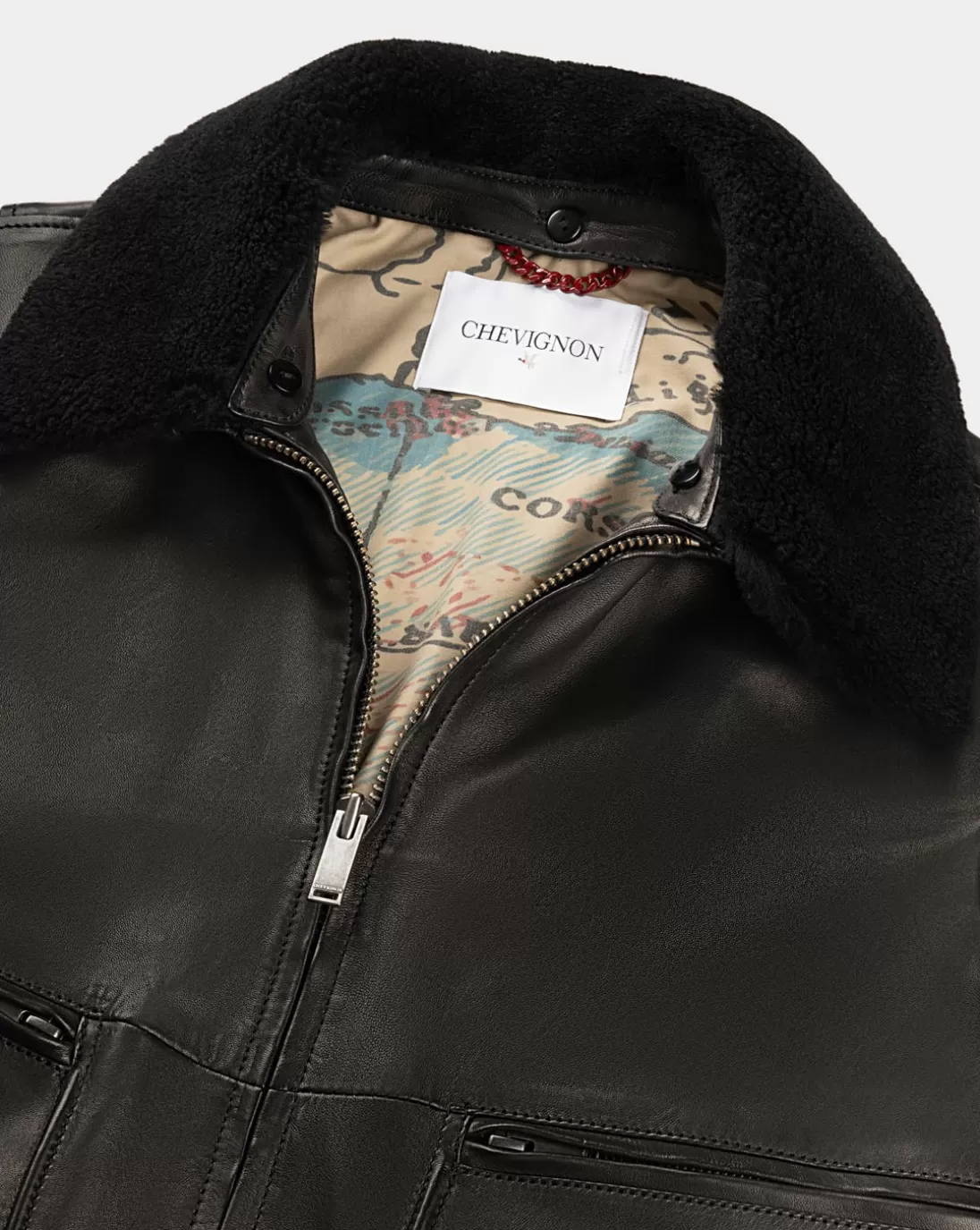 Chevignon Blouson En Cuir Gyver Vintage Noir Blouson En Cuir Inspiration Aviateur