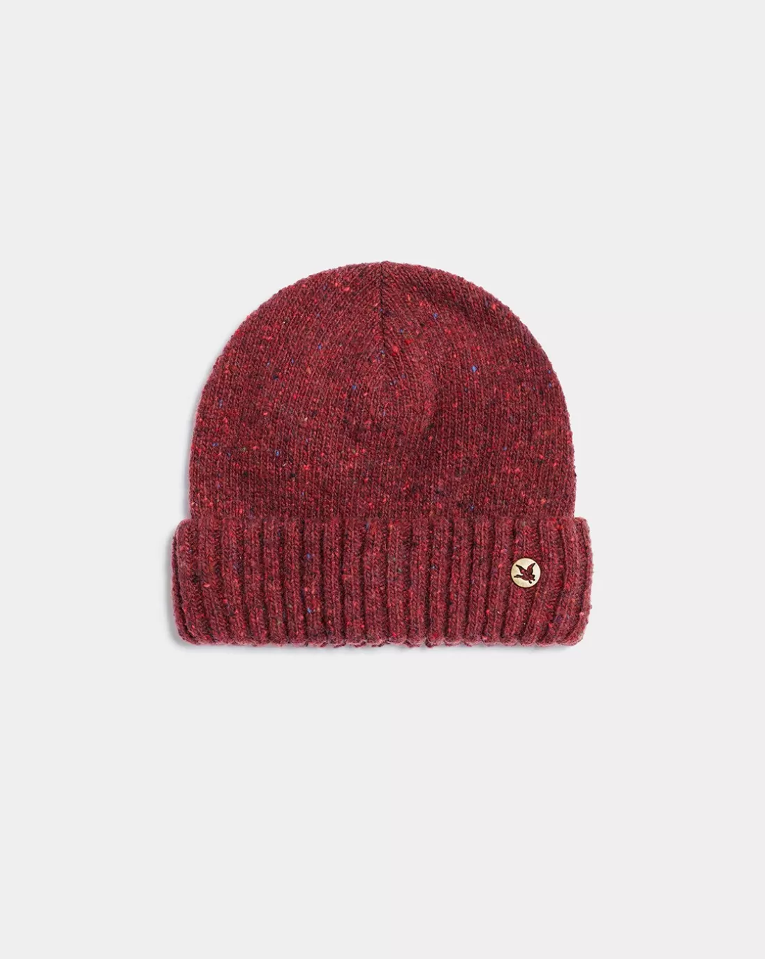 Chevignon Bonnet Mouline Burgundy Bonnet En Laine Moulinee