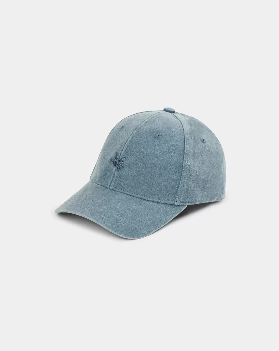 Chevignon Casquette City Cap Wash Bleu Casquette Brodee Effet Lave