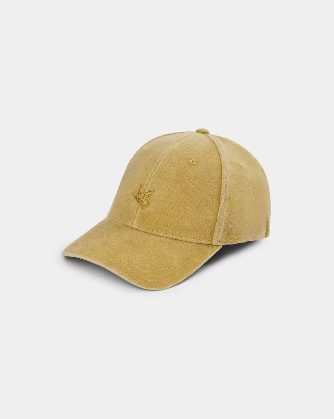 Chevignon Casquette City Cap Wash Jaune Casquette Brodee Effet Lave