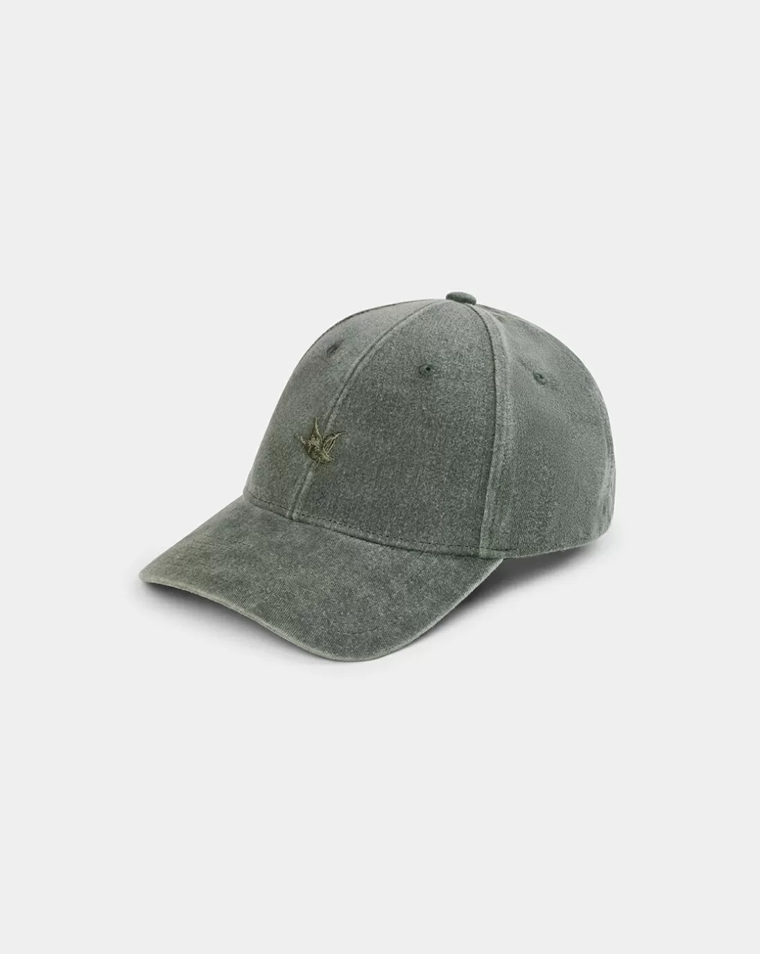 Chevignon Casquette City Cap Wash Vert Casquette Brodee Effet Lave