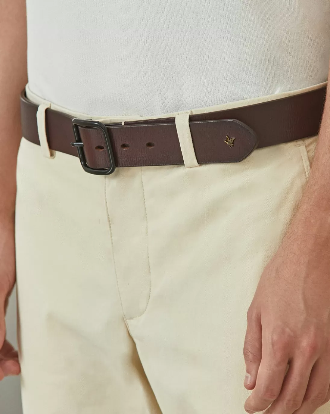 Chevignon Ceinture Maxime Cacao Ceinture En Cuir De Vachette