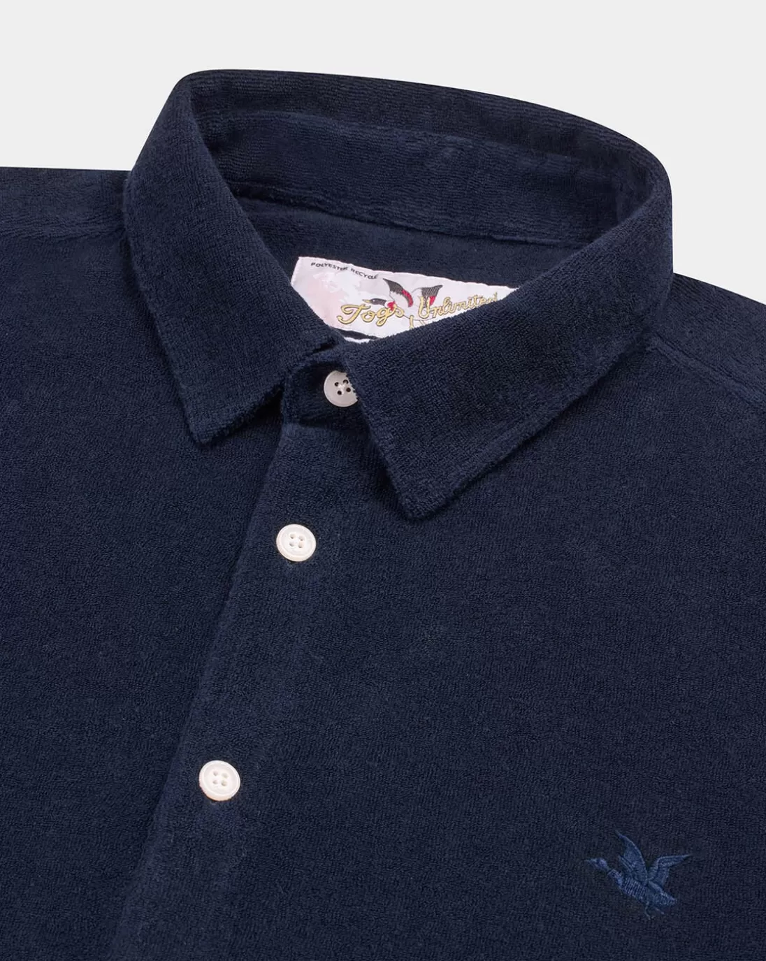 Chevignon Chemise Classic Short Togs Ralf Bleu Marine Chemise En Eponge Vintage