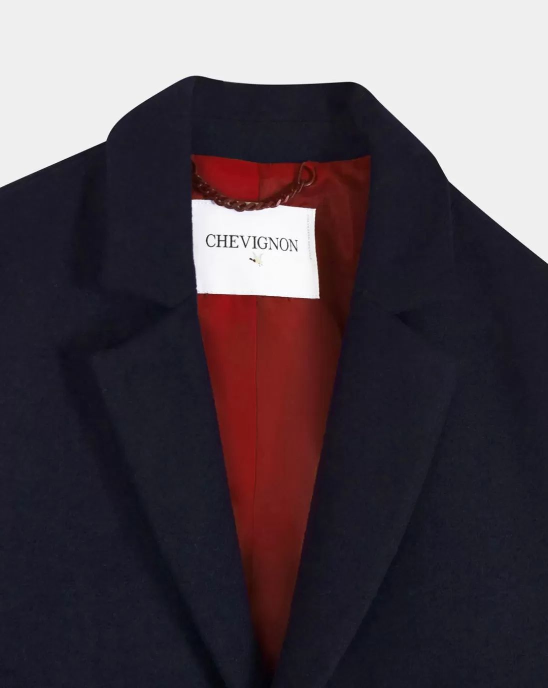 Chevignon Manteau Chester Bleu Marine Manteau Classique En Drap De Laine