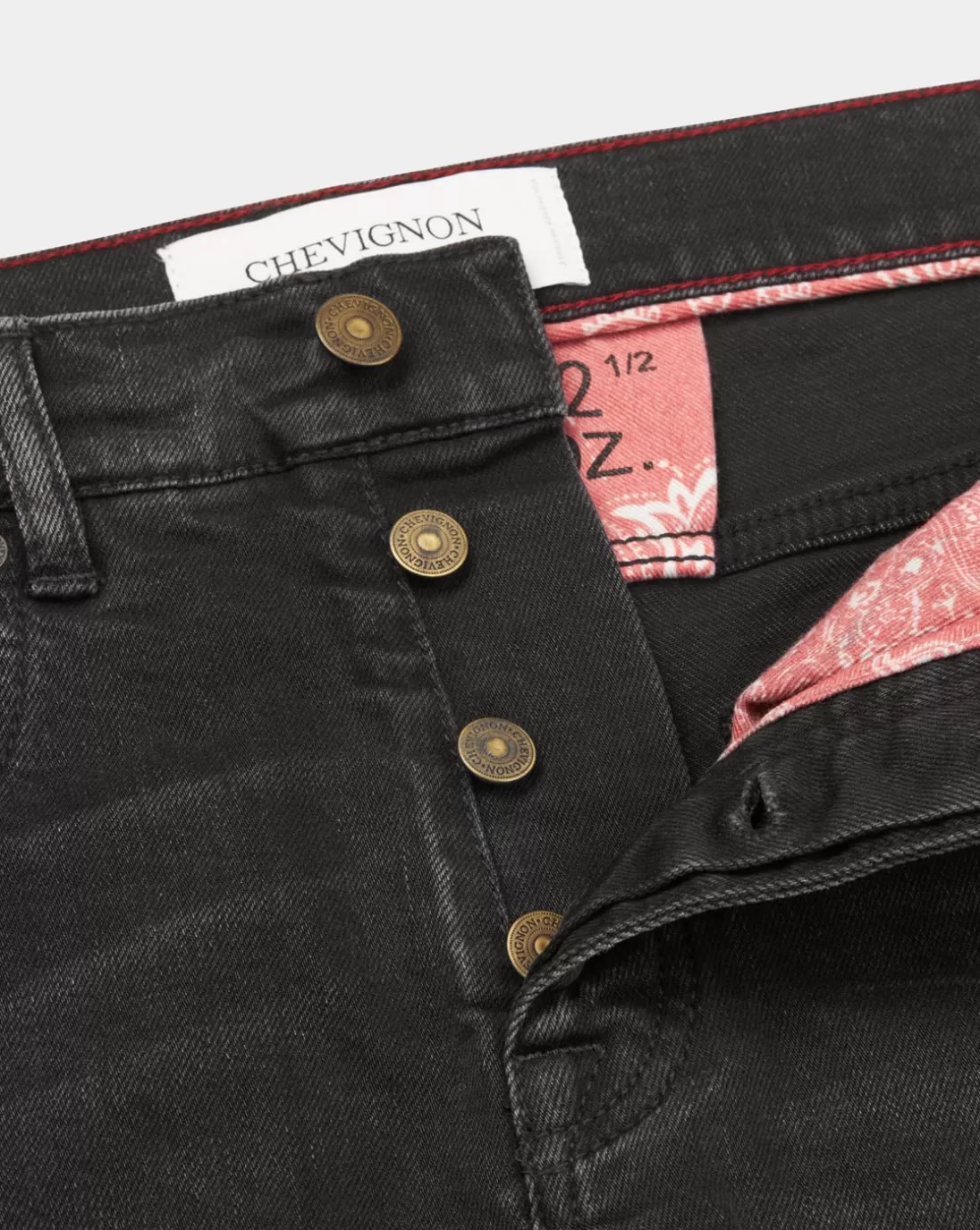 Chevignon Pantalon Denim Grey Jean Eco-Responsable Coupe Ajustee