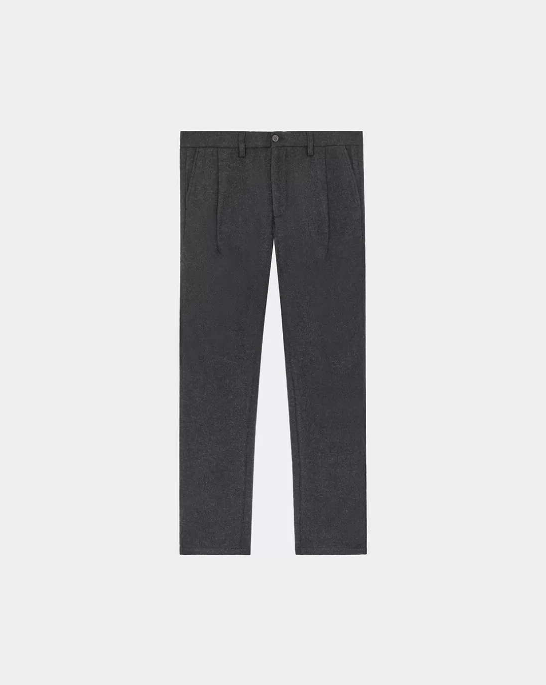 Chevignon Pantalon Duck Fold Pop Gris Anthracite Pantalon En Laine