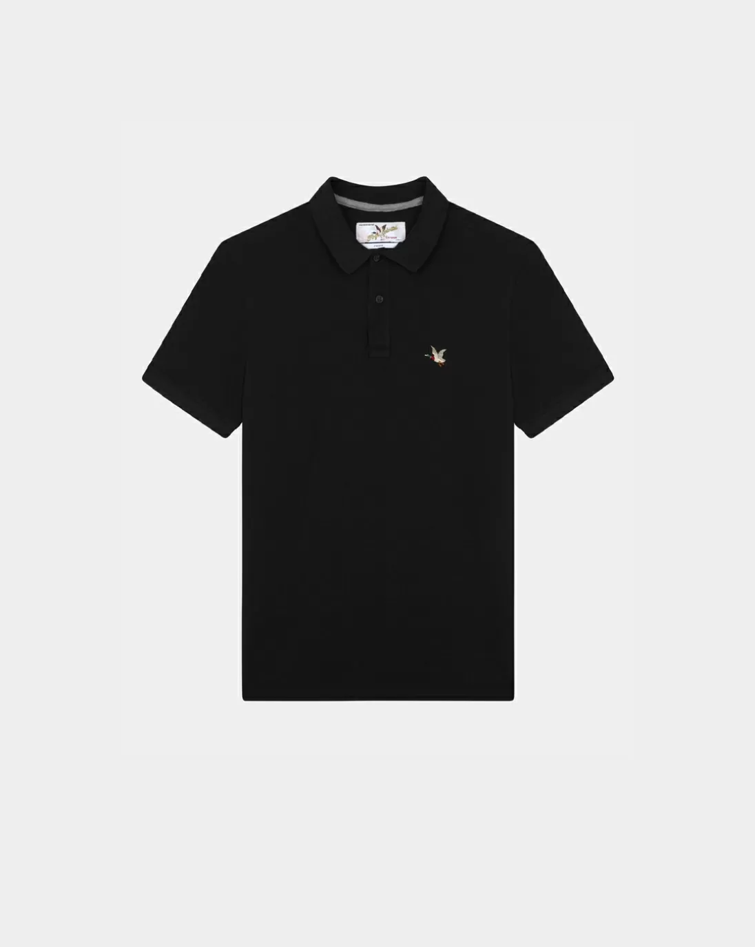 Chevignon Polo O-Togs Noir Polo Manches Courtes Avec Broderie Canard