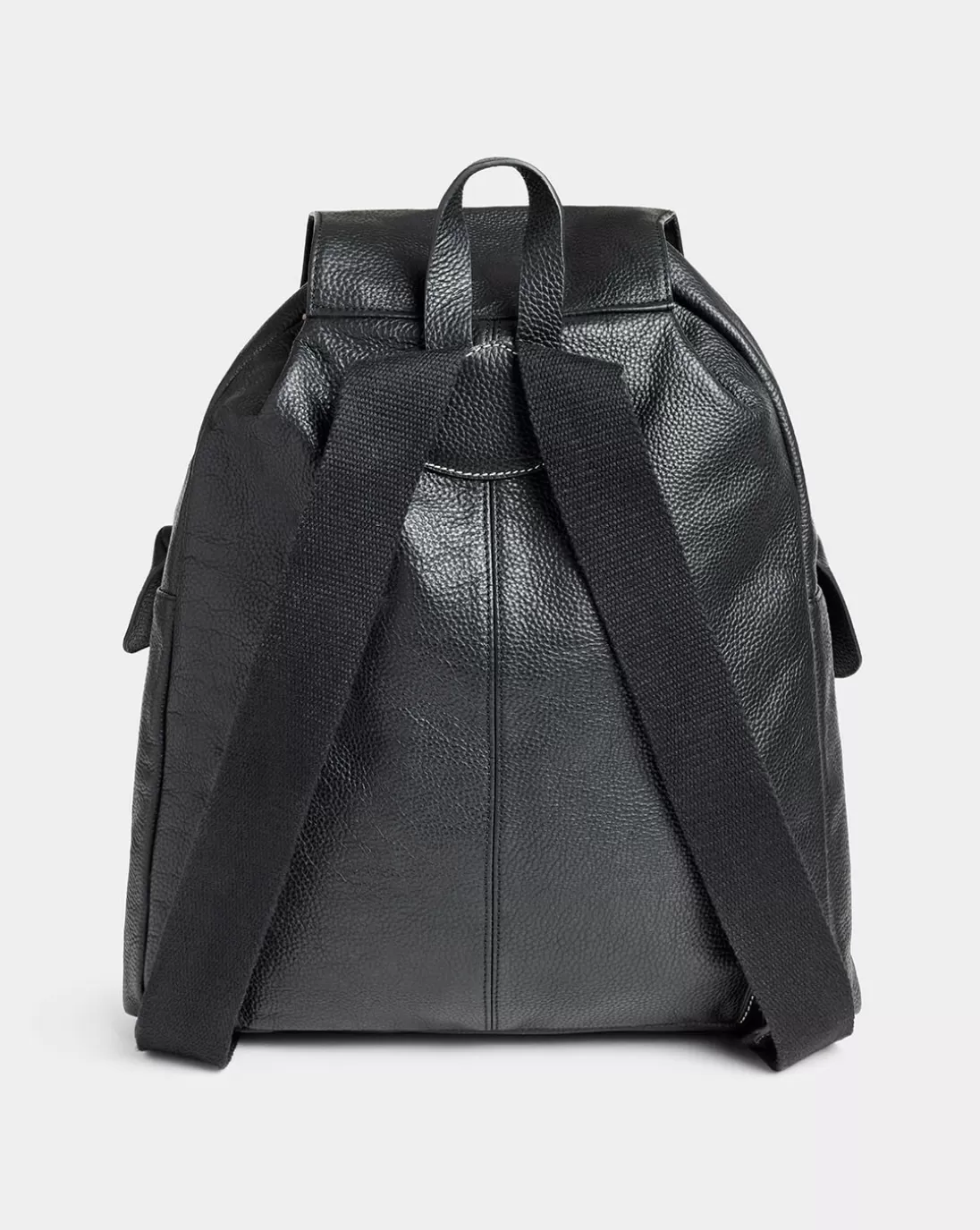Chevignon Sac Leather Backpack Noir Sac A Dos En Cuir De Chevre