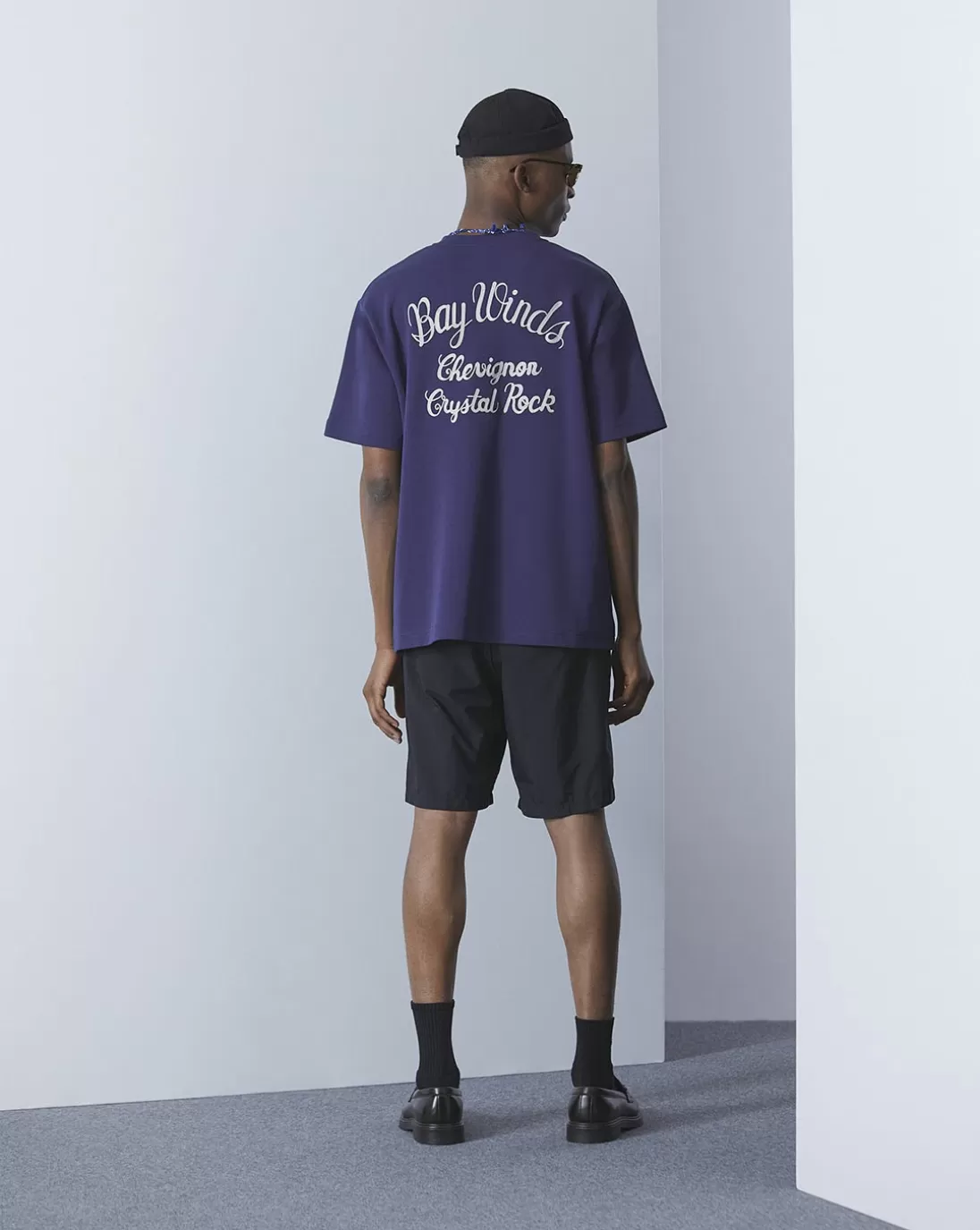 Chevignon T-Shirt Bay Winds Oversize Bleu T-Shirt Brode Coupe Ample