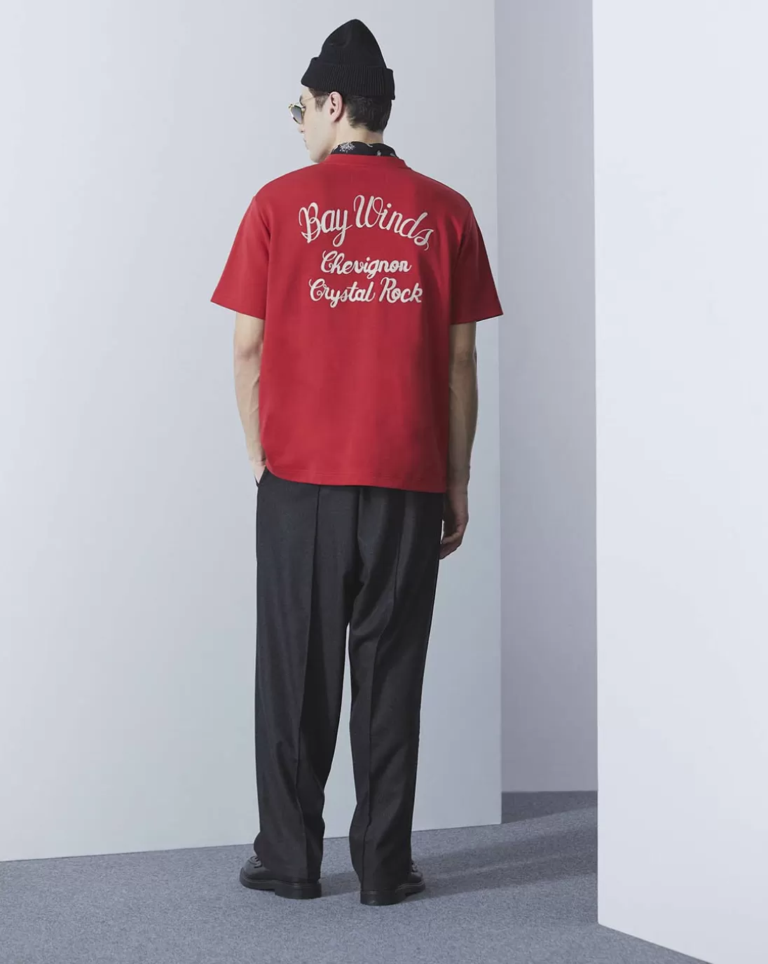 Chevignon T-Shirt Bay Winds Oversize Rouge T-Shirt Brode Coupe Ample