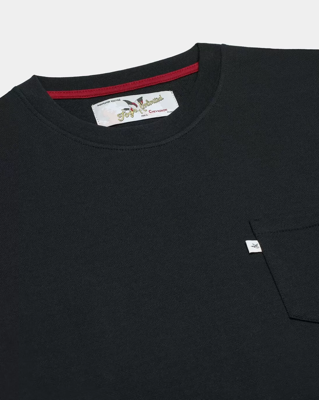Chevignon T-Shirt Duck Color Tee Noir T-Shirt A Poche Col Rond