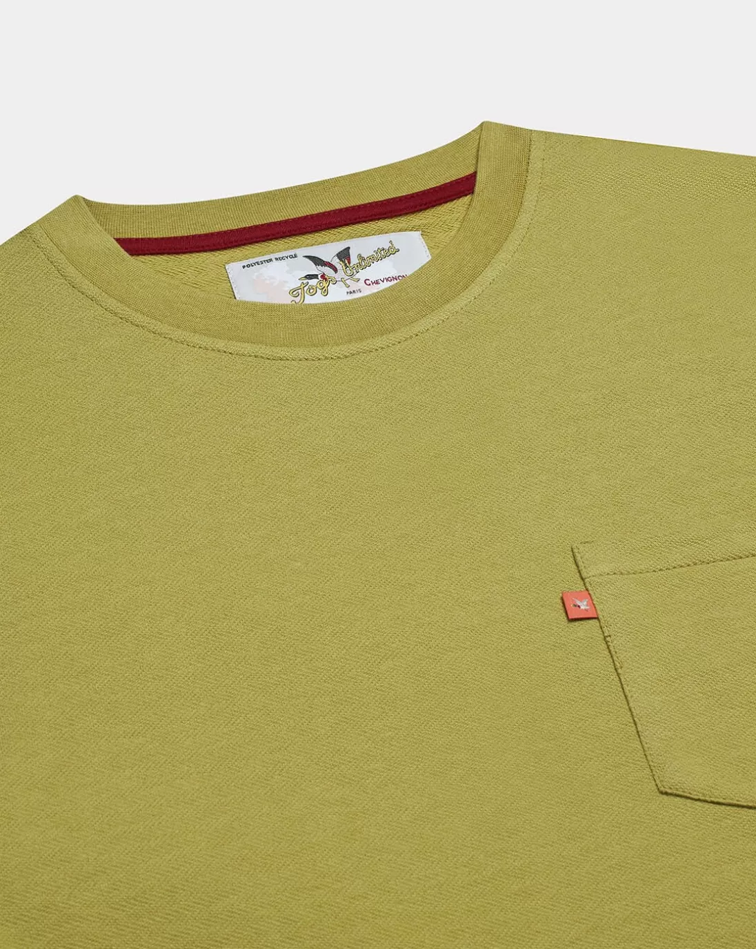 Chevignon T-Shirt Duck Color Tee Vert T-Shirt A Poche Col Rond