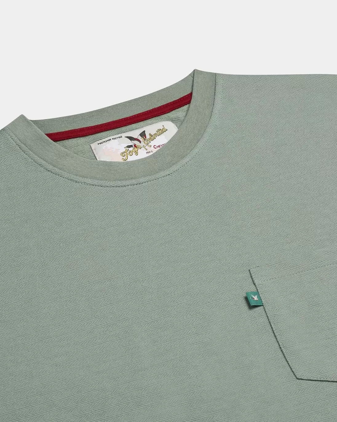 Chevignon T-Shirt Duck Color Tee Vert T-Shirt A Poche Col Rond